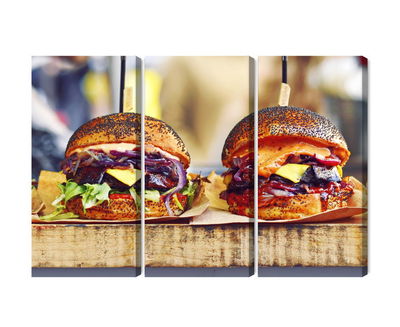 Ljuddämpande tavla - Vegan burgers