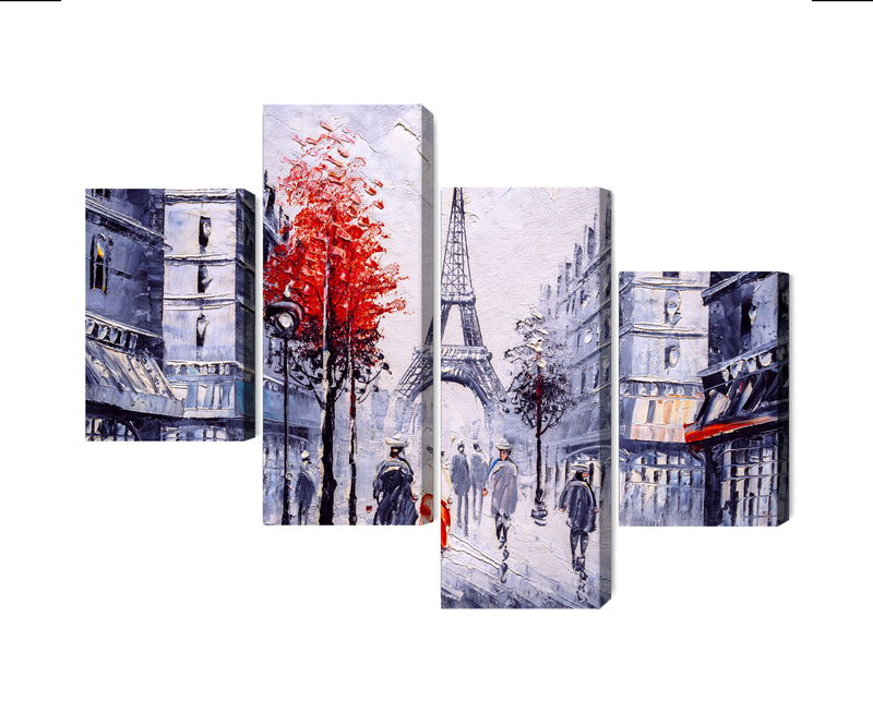 Ljuddämpande tavla - The view of the Paris street