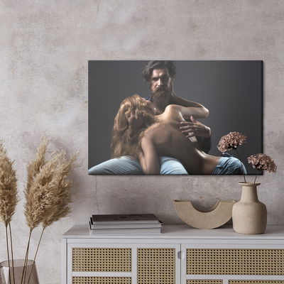 Ljuddämpande tavla - Sexy couple in intimate pose