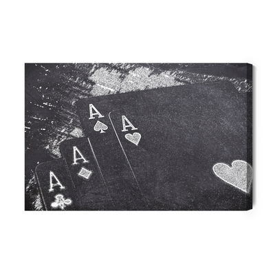 Ljuddämpande tavla - Drawn playing cards