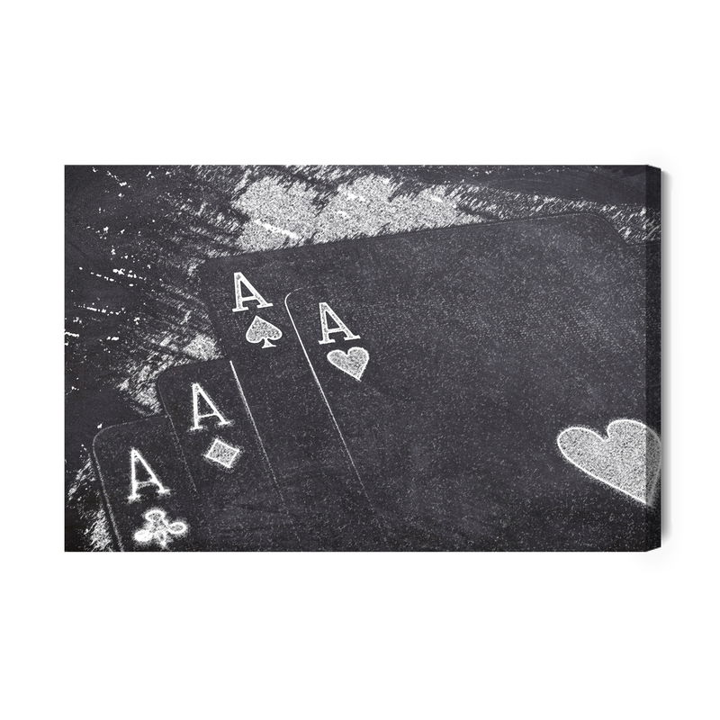 Ljuddämpande tavla - Drawn playing cards