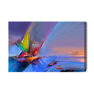 Ljuddämpande tavla - Abstract boat