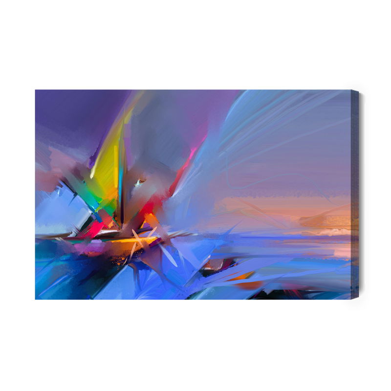 Ljuddämpande tavla - Abstract boat