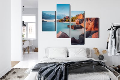 Ljuddämpande tavla - Beach in seychelles