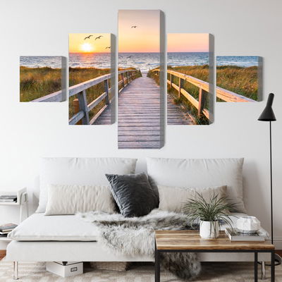 Ljuddämpande tavla - North sea pier 3d