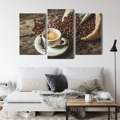 Ljuddämpande tavla - A cup of hot coffee