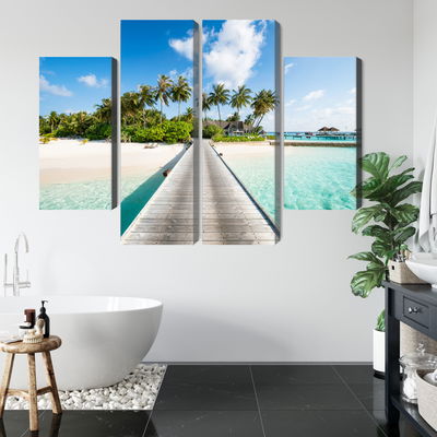 Ljuddämpande tavla - View of the tropical island