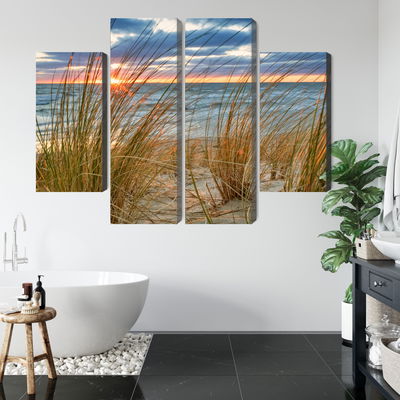 Ljuddämpande tavla - Sunrise on the beach of rügen