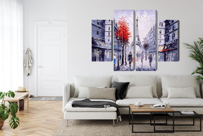 Ljuddämpande tavla - The view of the Paris street