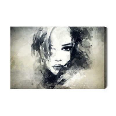 Ljuddämpande tavla - A female face