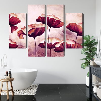 Ljuddämpande tavla - Poppies as painted