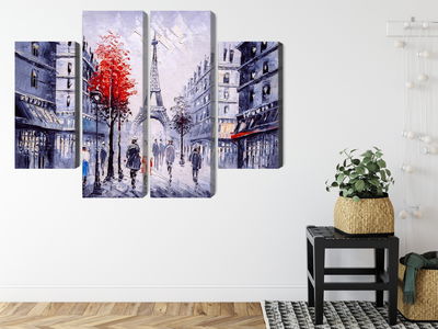 Ljuddämpande tavla - The view of the Paris street