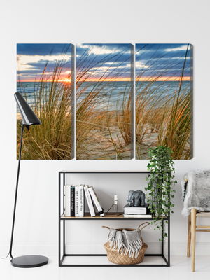 Ljuddämpande tavla - Sunrise on the beach of rügen