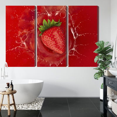 Ljuddämpande tavla - Juicy strawberry