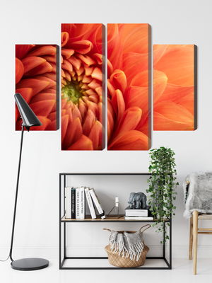 Ljuddämpande tavla - Orange chrysanthemum