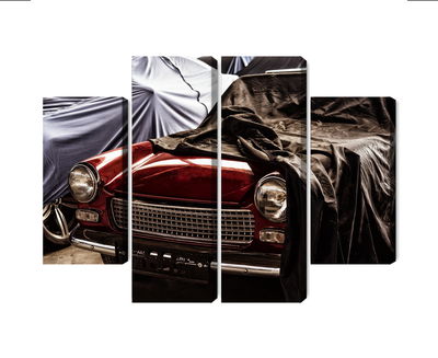 Ljuddämpande tavla - Italian retro car covered
