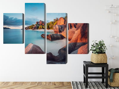 Ljuddämpande tavla - Beach in seychelles