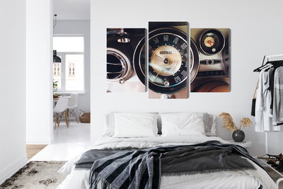 Ljuddämpande tavla - The dashboard in an old car