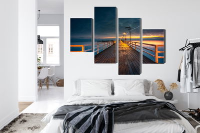 Ljuddämpande tavla - Evening view of the wooden