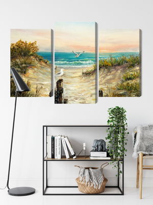Ljuddämpande tavla - Painted sand dunes