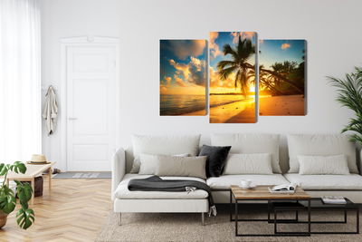 Ljuddämpande tavla - Tropical beach in punta