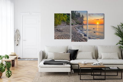 Ljuddämpande tavla - Sunset on the baltic sea
