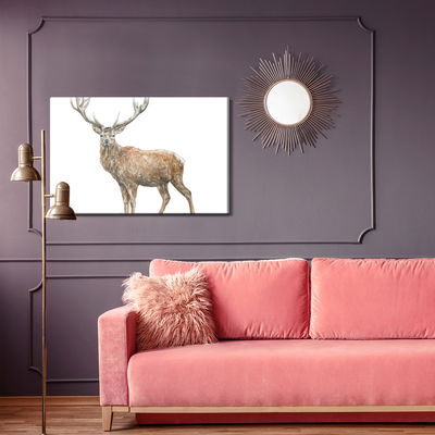 Ljuddämpande tavla - A deer like painted