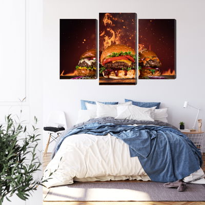 Ljuddämpande tavla - Tasty burgers