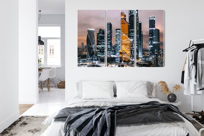 Ljuddämpande tavla - Panorama of moscow city
