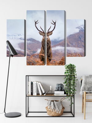 Ljuddämpande tavla - A deer on a background