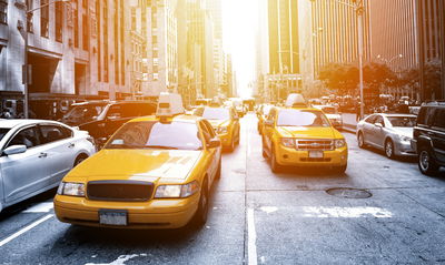 Ljuddämpande tavla - Taxi in the sunshine nyc