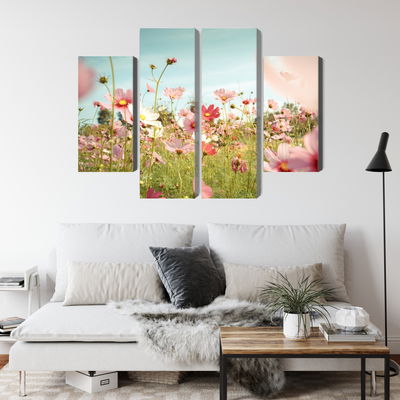 Ljuddämpande tavla - Cosmos flowers in the garden