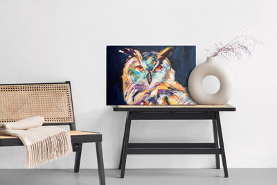 Ljuddämpande tavla - Owl as painted