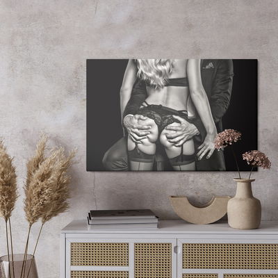 Ljuddämpande tavla - Couple in sexy pose