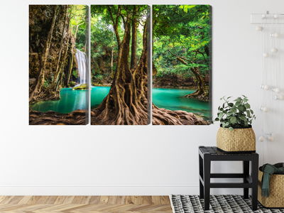 Ljuddämpande tavla - Erawan waterfalls