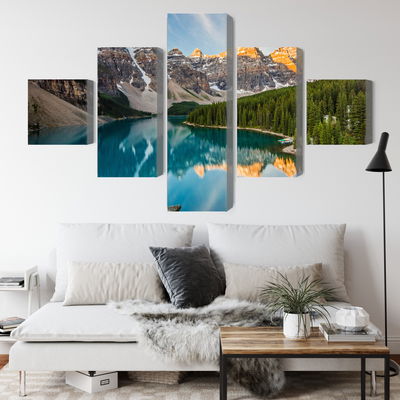 Ljuddämpande tavla - Canadian Moraine Lake 3d