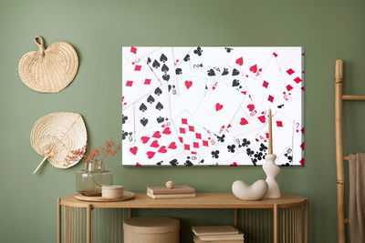 Ljuddämpande tavla - Top view of the deck of cards