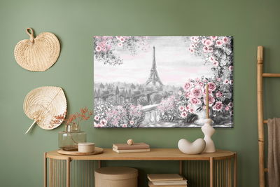 Ljuddämpande tavla - View of the eiffel tower