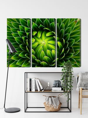 Ljuddämpande tavla - Green plant on a macro scale