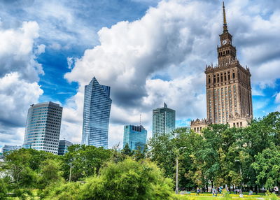 Ljuddämpande tavla - Skyscrapers in Warsaw