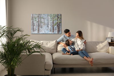 Ljuddämpande tavla - Snow-covered forest