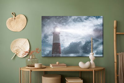 Ljuddämpande tavla - Sea of ​​snow and lighthouse