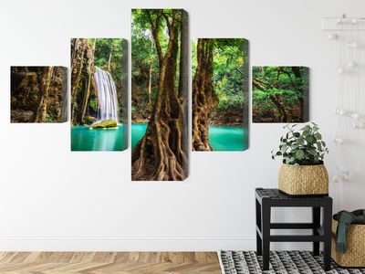 Ljuddämpande tavla - Erawan waterfalls