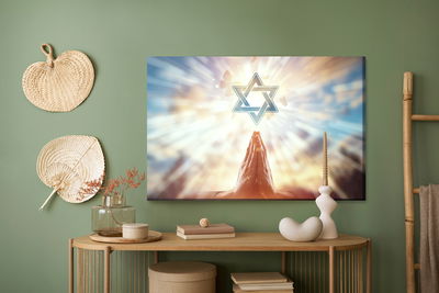 Ljuddämpande tavla - Star of david