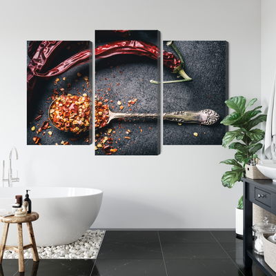 Ljuddämpande tavla - Dried chili peppers