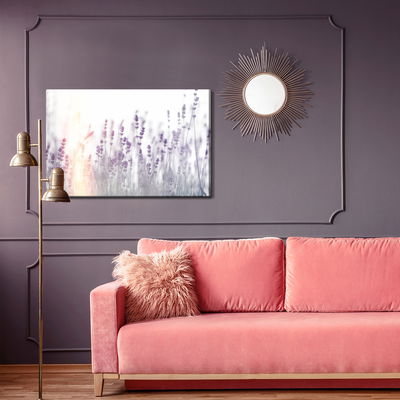Ljuddämpande tavla - Lavender at sunset