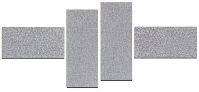 Ljudabsorbent till vägg - Wall 4-parts three