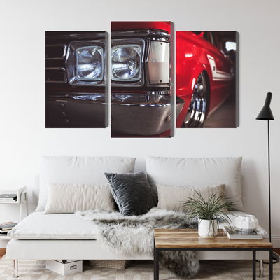 Ljuddämpande tavla - Headlight on an old car