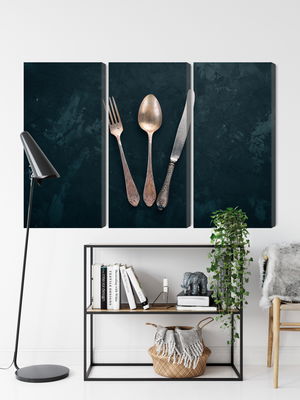 Ljuddämpande tavla - Old cutlery