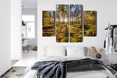 Ljuddämpande tavla - 3d sunny forest landscape